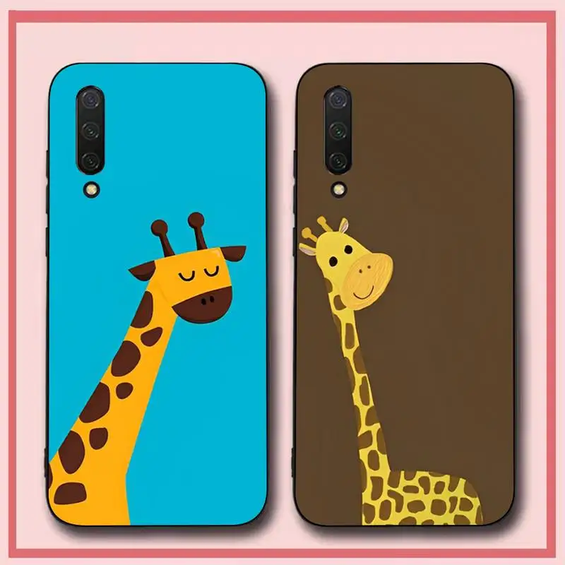 

Cartoon Cute Giraffe Phone Case for Xiaomi mi 5 6 8 9 10 lite pro SE Mix 2s 3 F1 Max2 3