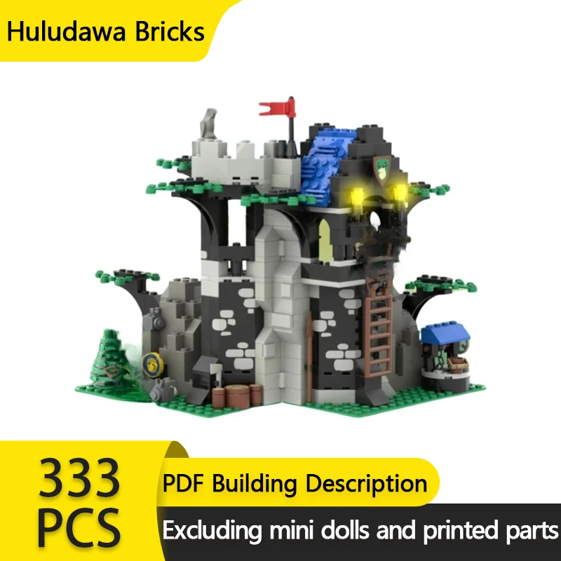 Классический средневековый замок модель MOC строительные кирпичи отдых