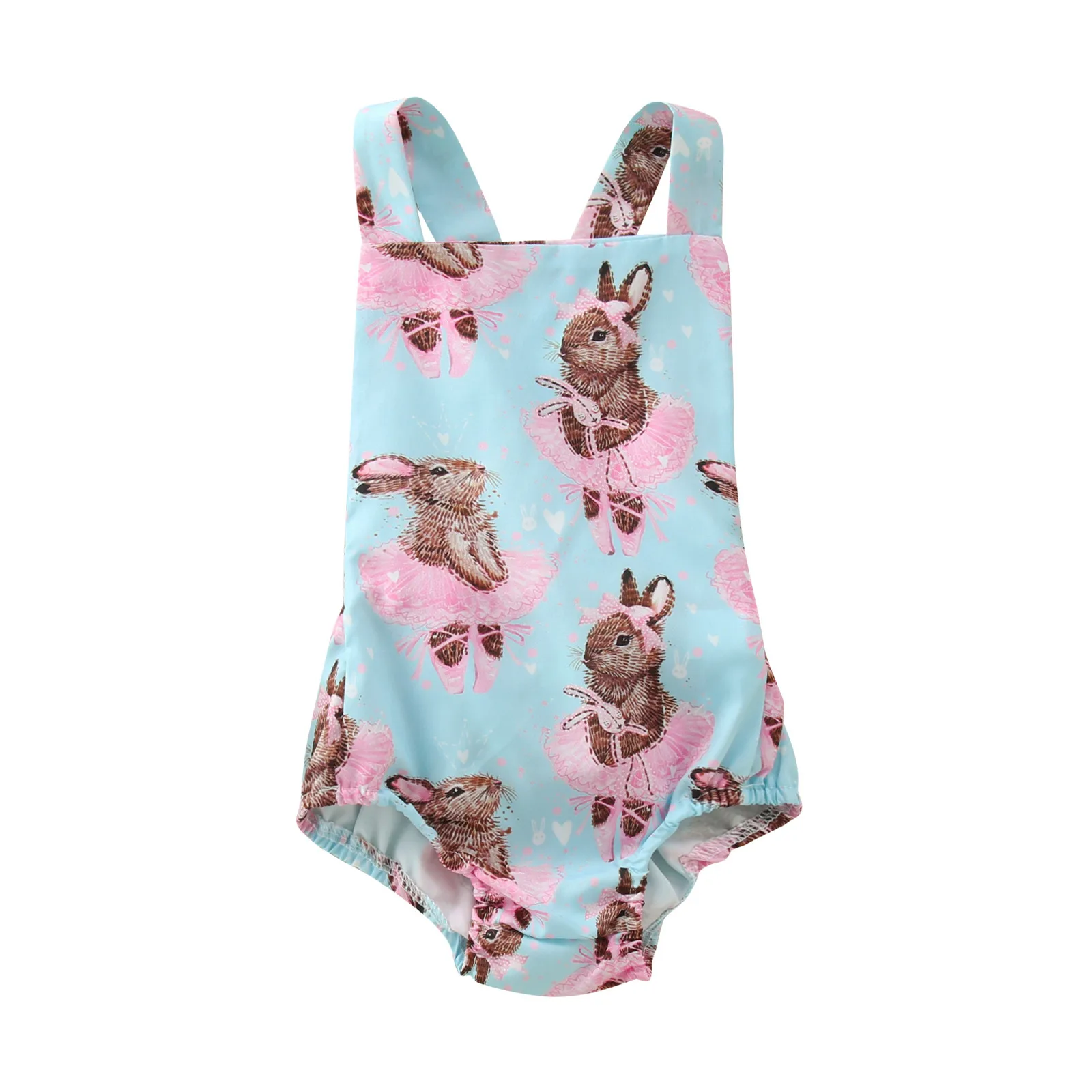 

Детский комбинезон на лямках для девочек 0-18 месяцев