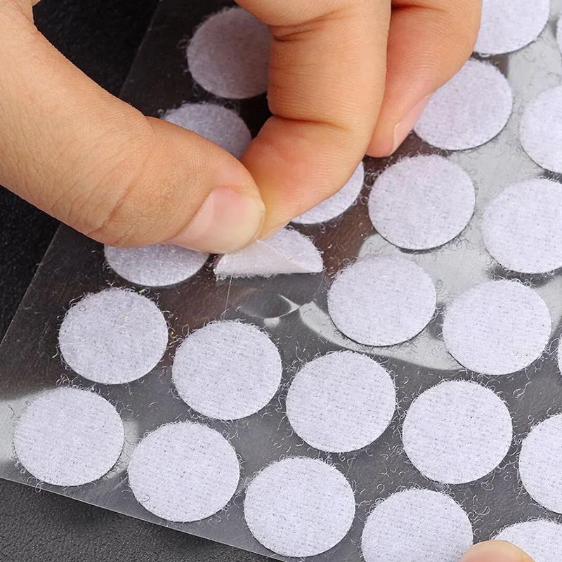 

10mm 20mm 15mm 25mm Self Adhesive Fastener Tape Dots Strong Glue Magic Sticker Disc White Black Round Coins Hook Loop Tape K5