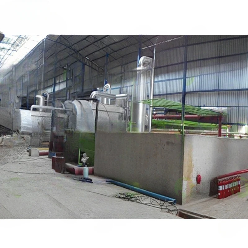 Производители пиролизных шин завод извлекает 38000 кг топливного масла из твердых