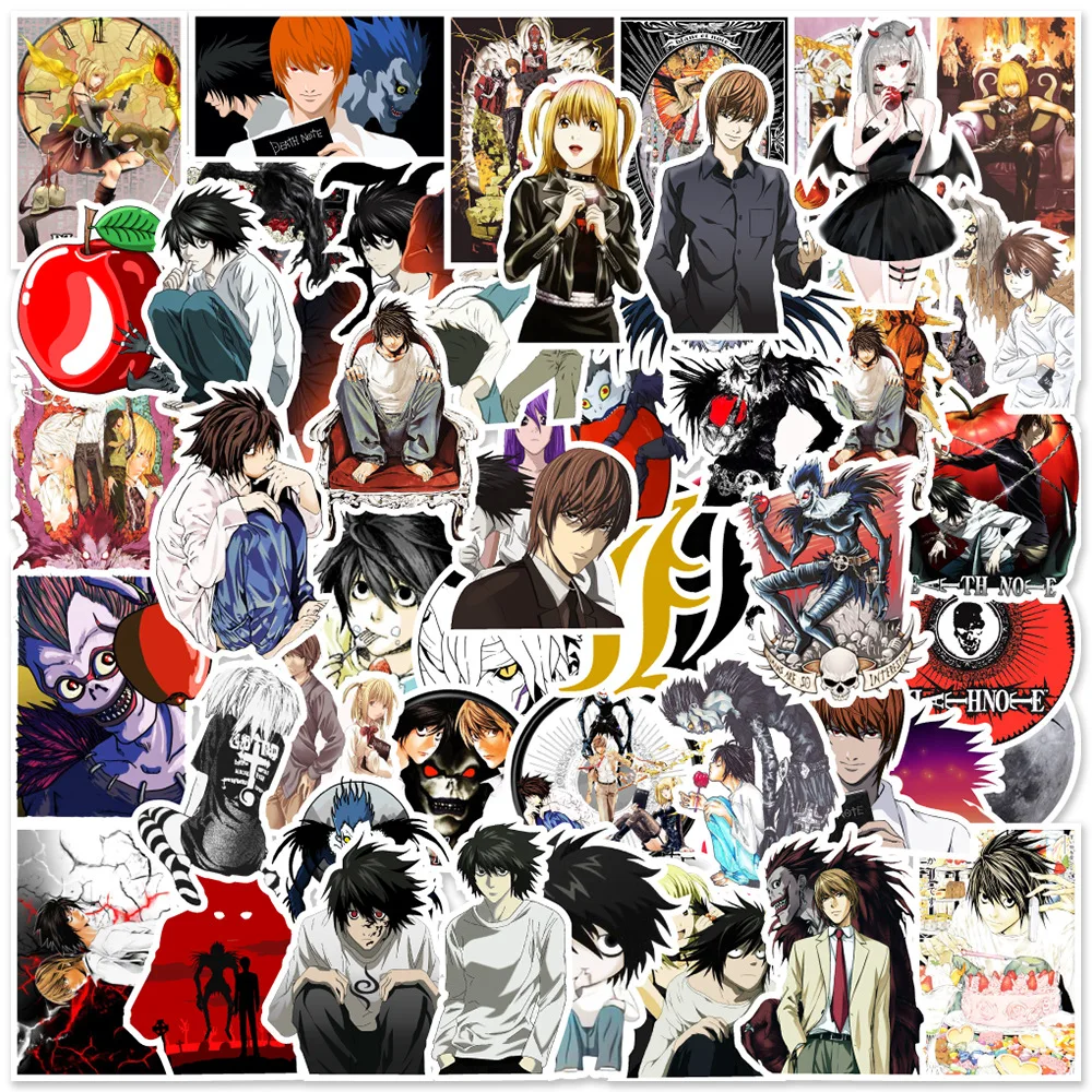

10/50 шт. аниме «Death Note», Мультяшные граффити, детская игрушка, ноутбук, компьютер, багажа, декоративная наклейка, подарок