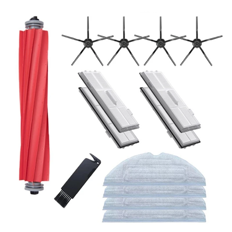 

For Xiaomi Roborock S7 T7S T7plus Detachable Rubber Main Brush Side Brush Filter Mops Vacuum Cleaner Accessories
