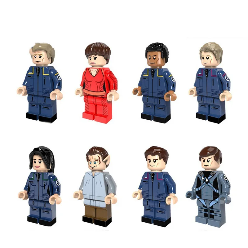 

8pcs 6cm cartoon stars spock Enterprise figure kids collection toy