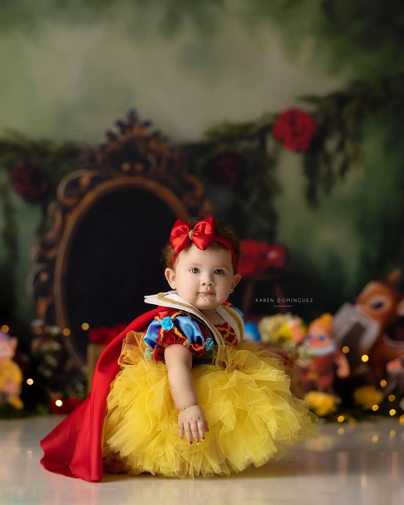 Фото Фоны принцессы джунглей, торт, Smash, детский реквизит для фотостудии, семейный декор для взрослых, волшебное зеркало, фоны для фотосъемки №3