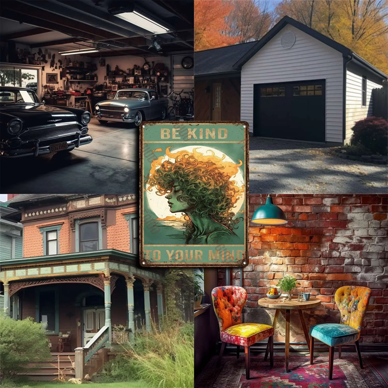 FLFGIDD алюминиевые жестяные знаки будьте добры к вашему разуму металлические для