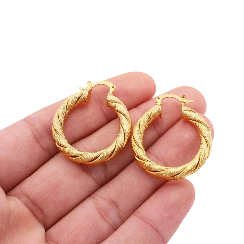 

New RoseL Luxury Jewelry Earrings 24K Gold Arabia Earrings Women's Earrings Middle East Arabia Earrings