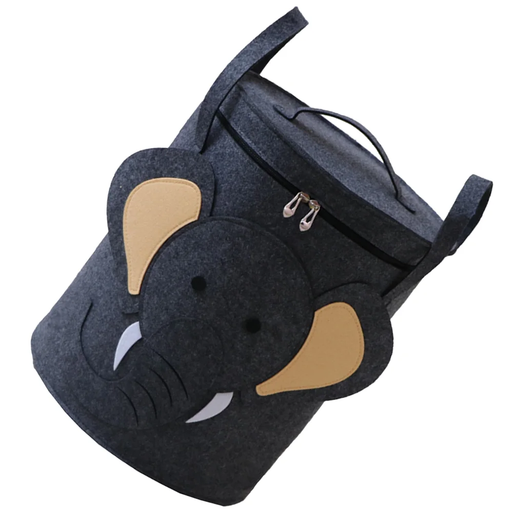 

Storage Basket Laundry Hamper Clothes Bin Toy Box Baby Organizer Hat Felt Dirty Sundries Bins Foldable Large Tote Utility Quilt