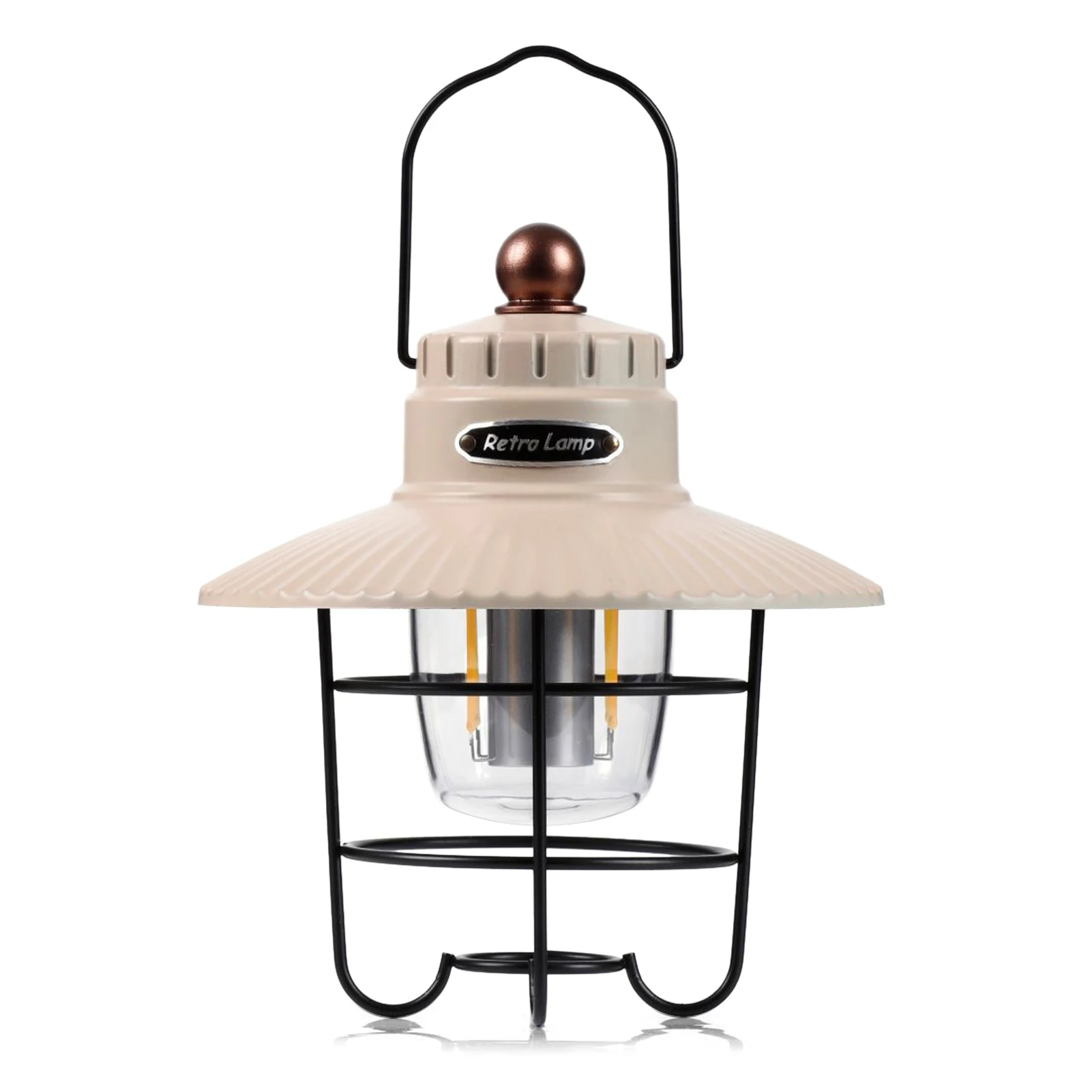 

Кемпинговый портативный винтажный светильник, лампа с USB-зарядкой, водонепроницаемый уличный светодиодный фонарь в стиле ретро для кемпинг...