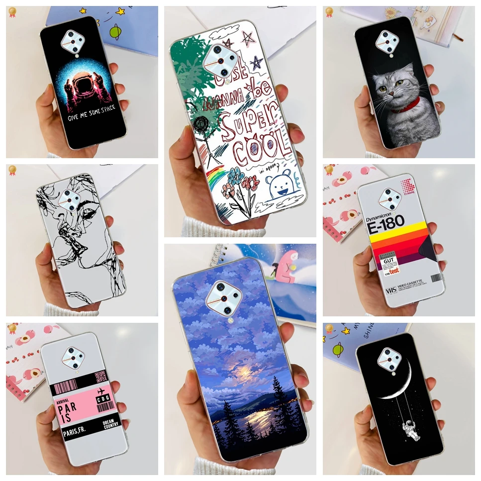 

Противоударный силиконовый чехол из ТПУ для телефона Vivo S1 Pro чехол Cute Girl для VivoS1Pro Vivo S1Pro S 1 Pro задняя крышка