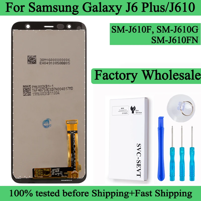 SM-J610F J610G J610FN Премиум ЖК-дисплей для Samsung Galaxy J6 Plus сенсорный экран дигитайзер