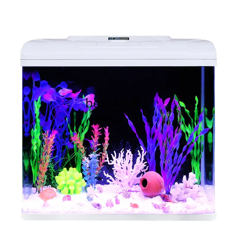 

Self-Circulating Fish Globe Glass Desktop Living Room Home Lazy Change Water Ecological Aquarium