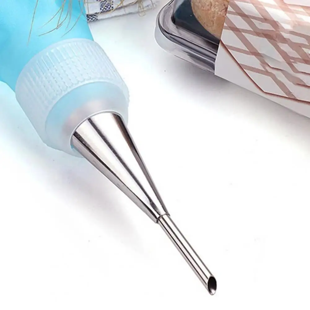 

Fashion Puff Piping Bag Nozzles No Burrs Cream Extruder Nozzles Practical Cookie Coloring Pastry Nozzle Kit Anti-corrosion