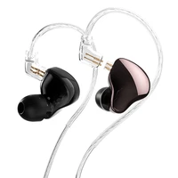 jcally mn in ear hifi earphone dual magnetic circuit moving coil headphones dj music fever headset with detachable upgrade cable
