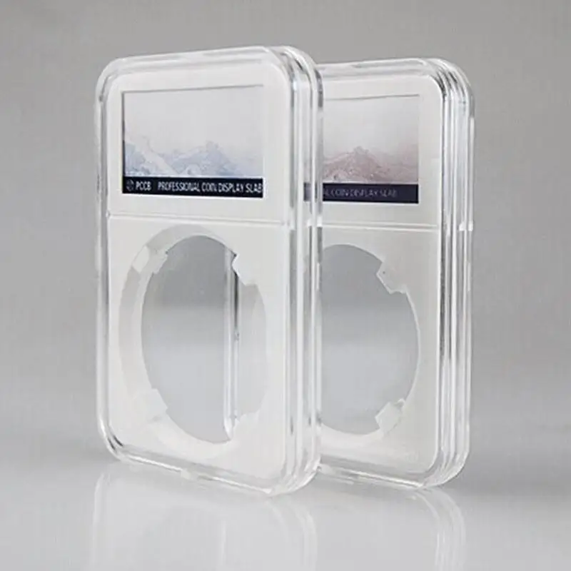 

1pc 40mm Fashion White Coin Storage Box Protector High Protector Box Quality Grade Collection Pccb S4f4