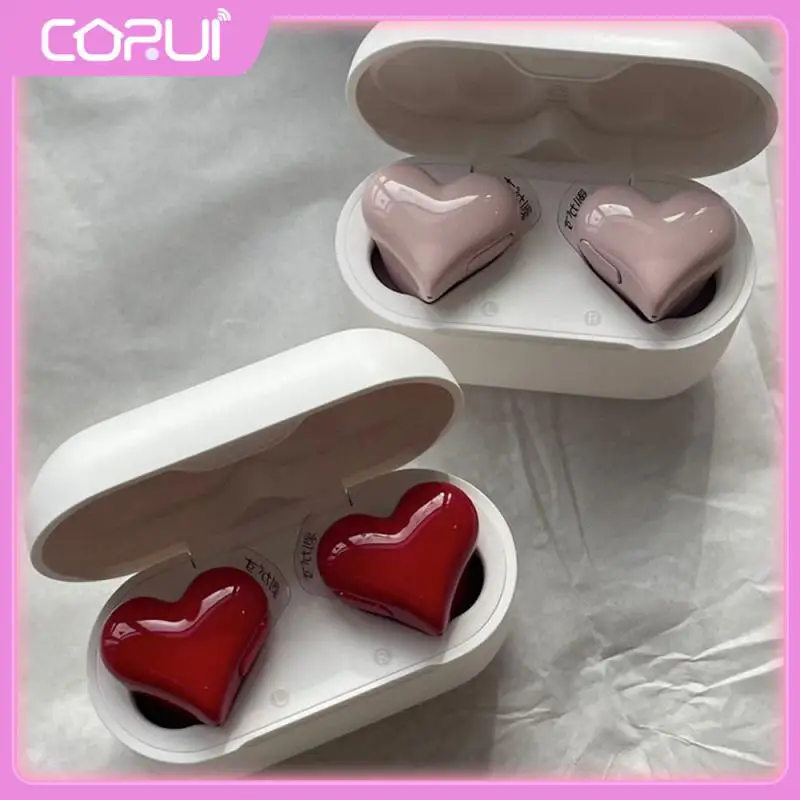 

2023 Fashion Wireless Headphones Heart Shaped Earphones Woman Earphone High Quality Heart Earbuds Girl Gift