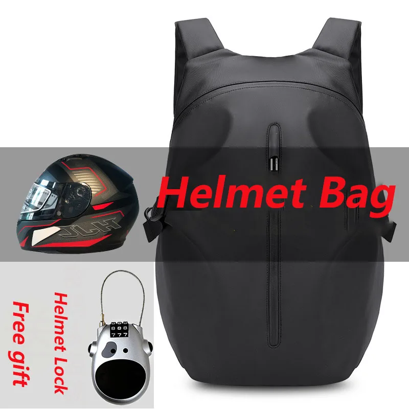 Knight Bag Men and Women Motorcycle Helmet Bag Large Double Shoulder Motorbike Riding Backpack Waterproof Moto Accessoires