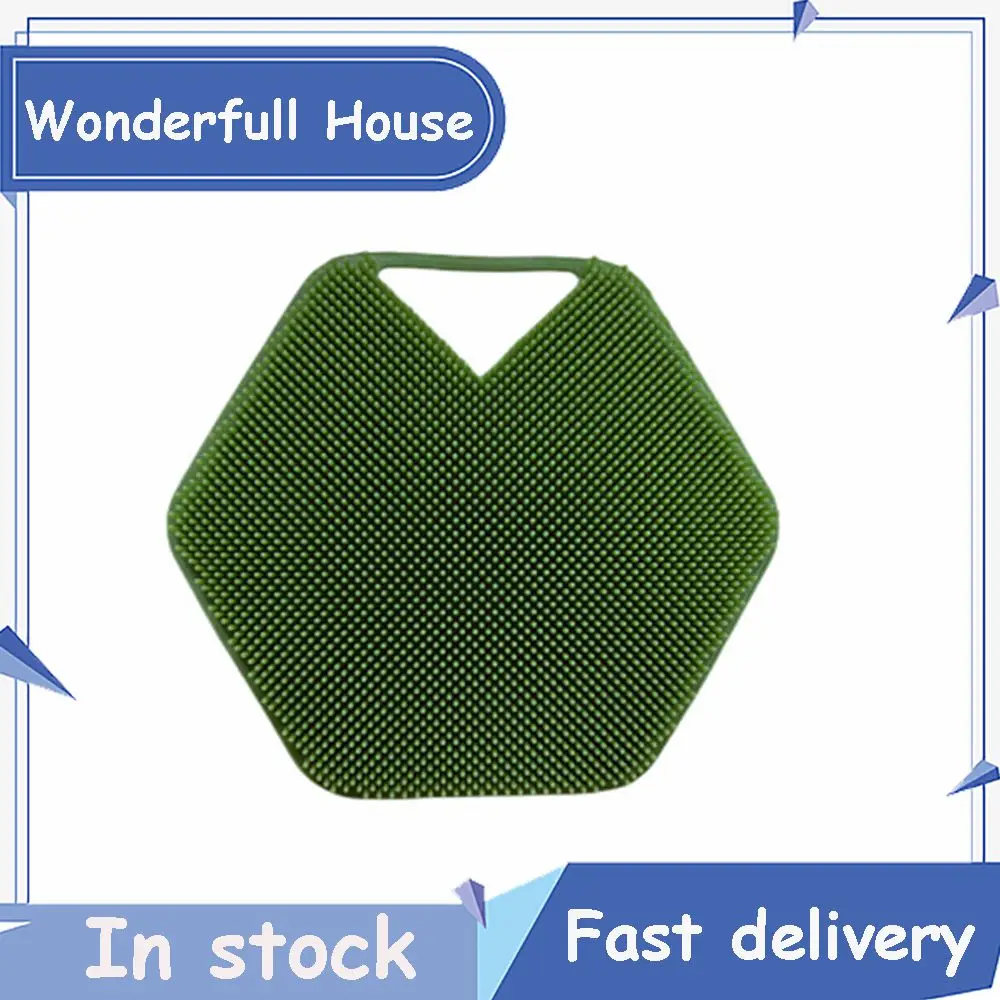 

Creative Exfoliates Bathing Tools Wall Mountable Body Scrubber Soft Women/men/kids Bath Brush Bathroom Accessories Black 1 Pcs