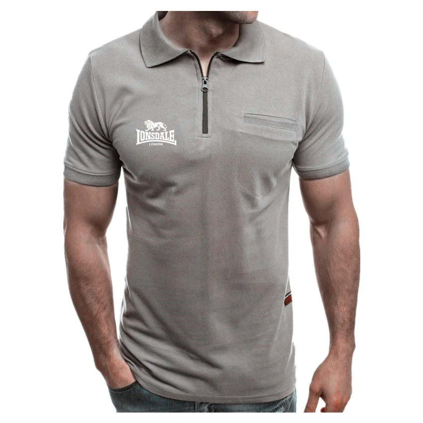 

LONSDALE Large Size Men's Polo Shirt Cotton 2022 Summer Men's Casual Business Lapel Collar Short Sleeve T-Shirt Shirt Men S-3XL