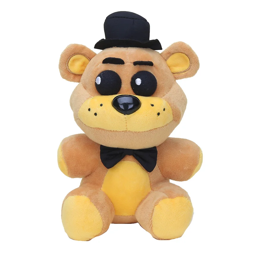 25CM Five Nights Freddy Stuffed Plush Animals Plush Foxy Chica Bonnie Golden Freddy Fazbear Plush Soft Stuffed Dolls Kids Toy images - 6