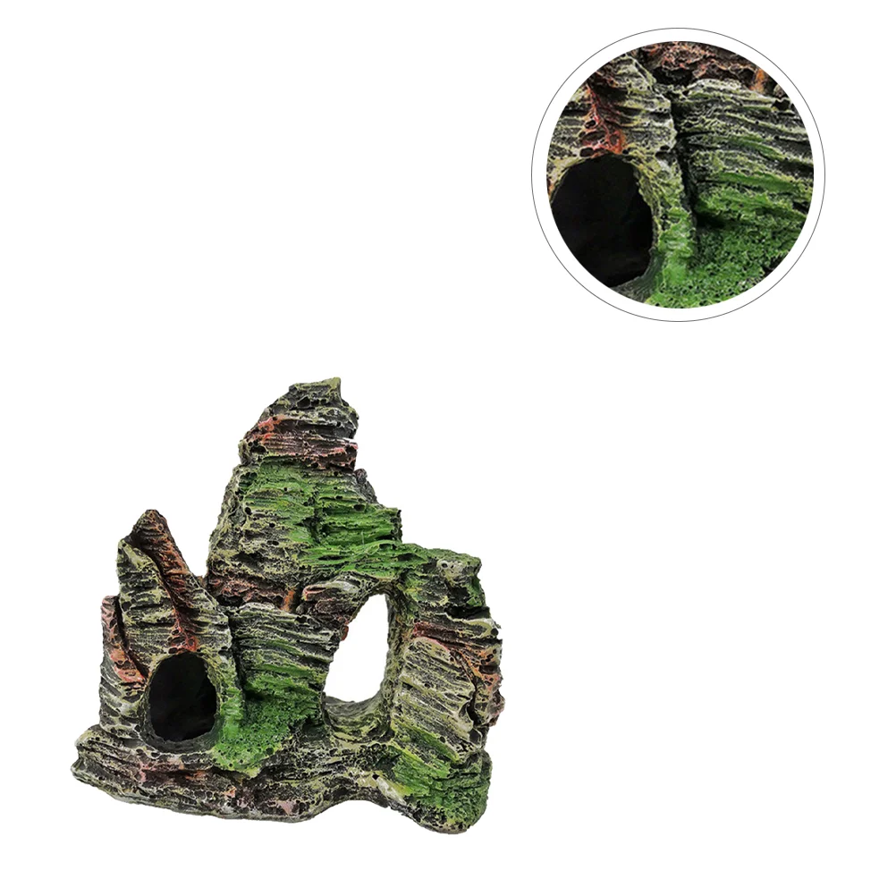 

Aquarium Aquarium Mountain View Ornament Resin Cave Decor for Tank