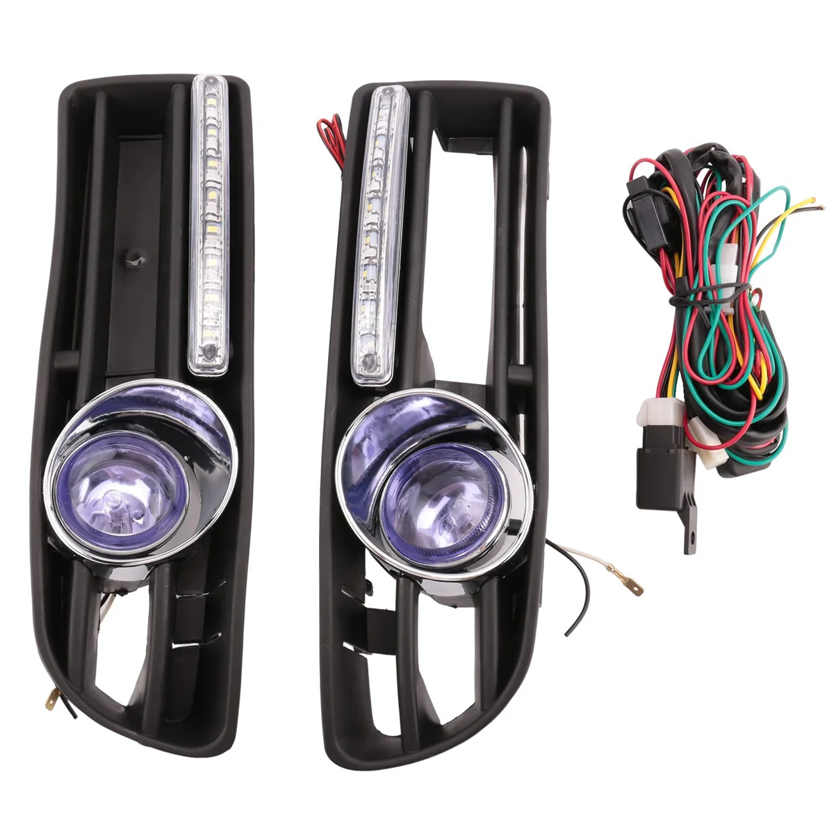 2 шт. автомобильная противотуманная решетка для бампера с выключателем VW Jetta Bora Mk4