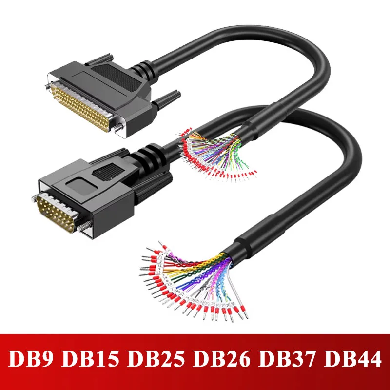 Фото Кабель с разъемами DB9, DB15, DB25, DB26, DB37, DB44, DB62, с нумерацией, одноконтактный, для последовательных портов №1