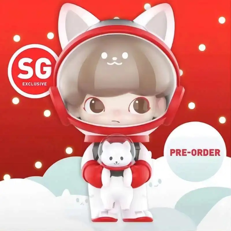 

Dimoo Meow Star Man Popmart Lift Limited Singapore Kawaii Anime фигурка героя рождественские игрушки для детей подарок на день рождения