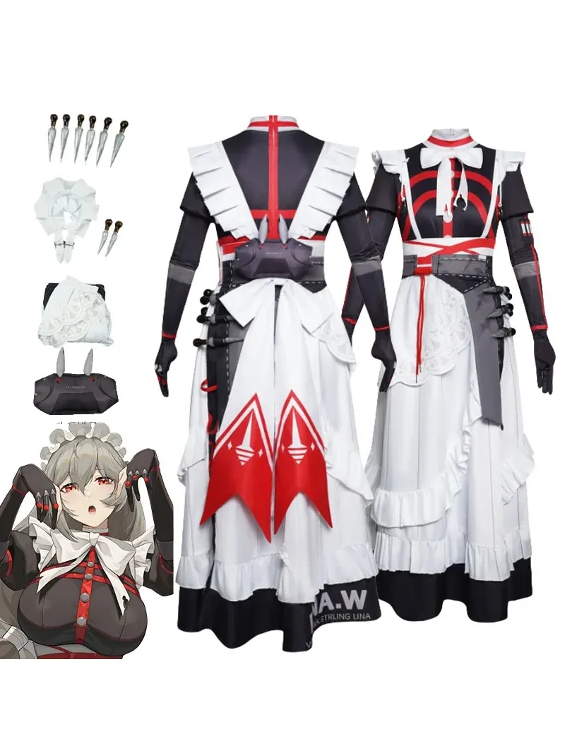 Костюм Zenless Zone Zero Zzz Александрина Себастьян для косплея Женская горничная