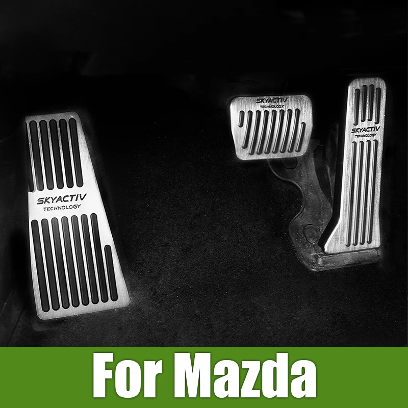 

For Mazda 2 3 6 BM GH GJ CX-5 CX5 KE KF CX3 CX-3 CX7 CX-7 CX8 CX9 2017-2019 Car Footrest Pedal Accelerator Brake Pedals Cover