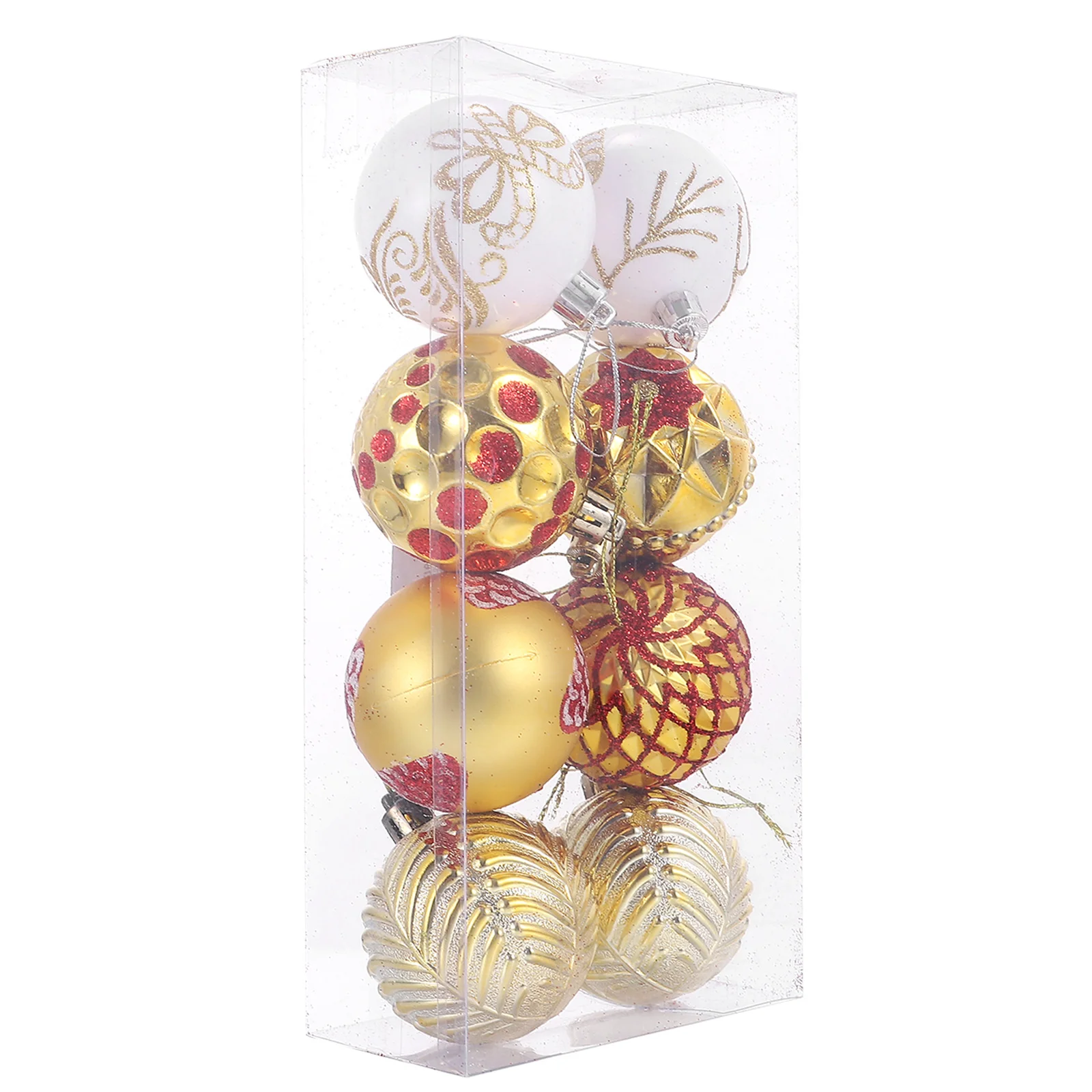 

8pcs Christmas Decor Shatterproof Hanging Balls Xmas Tree Balls Christmas Tree Ornaments for Shop Store