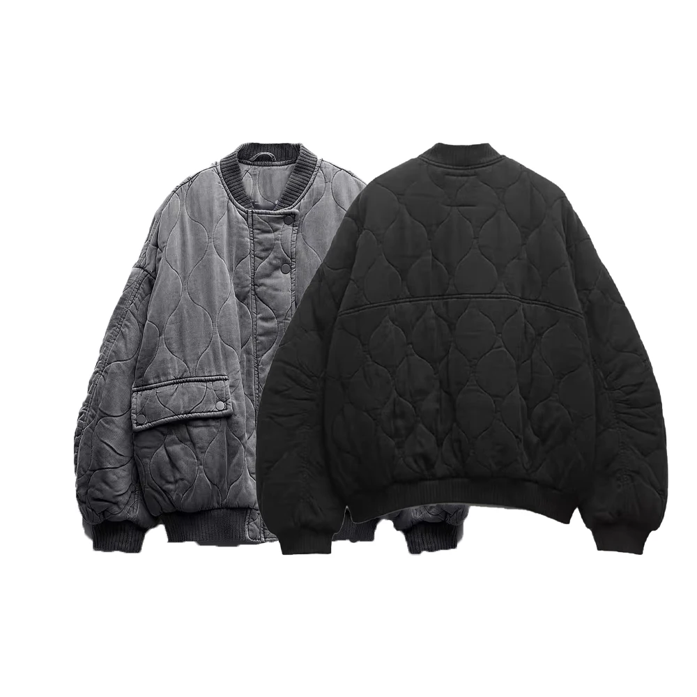 Zach AiIsa Осень-Зима Новинка винтажная потертая старая хлопковая Свободная