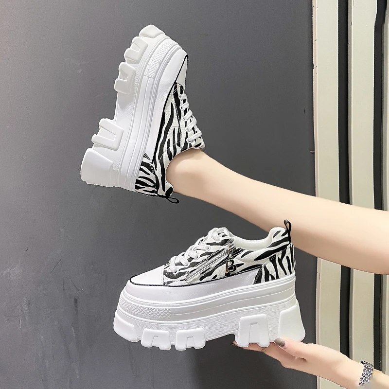 

Кеды женские на высоком каблуке, повседневные холщовые кроссовки, боковые, увеличивающие рост, лето