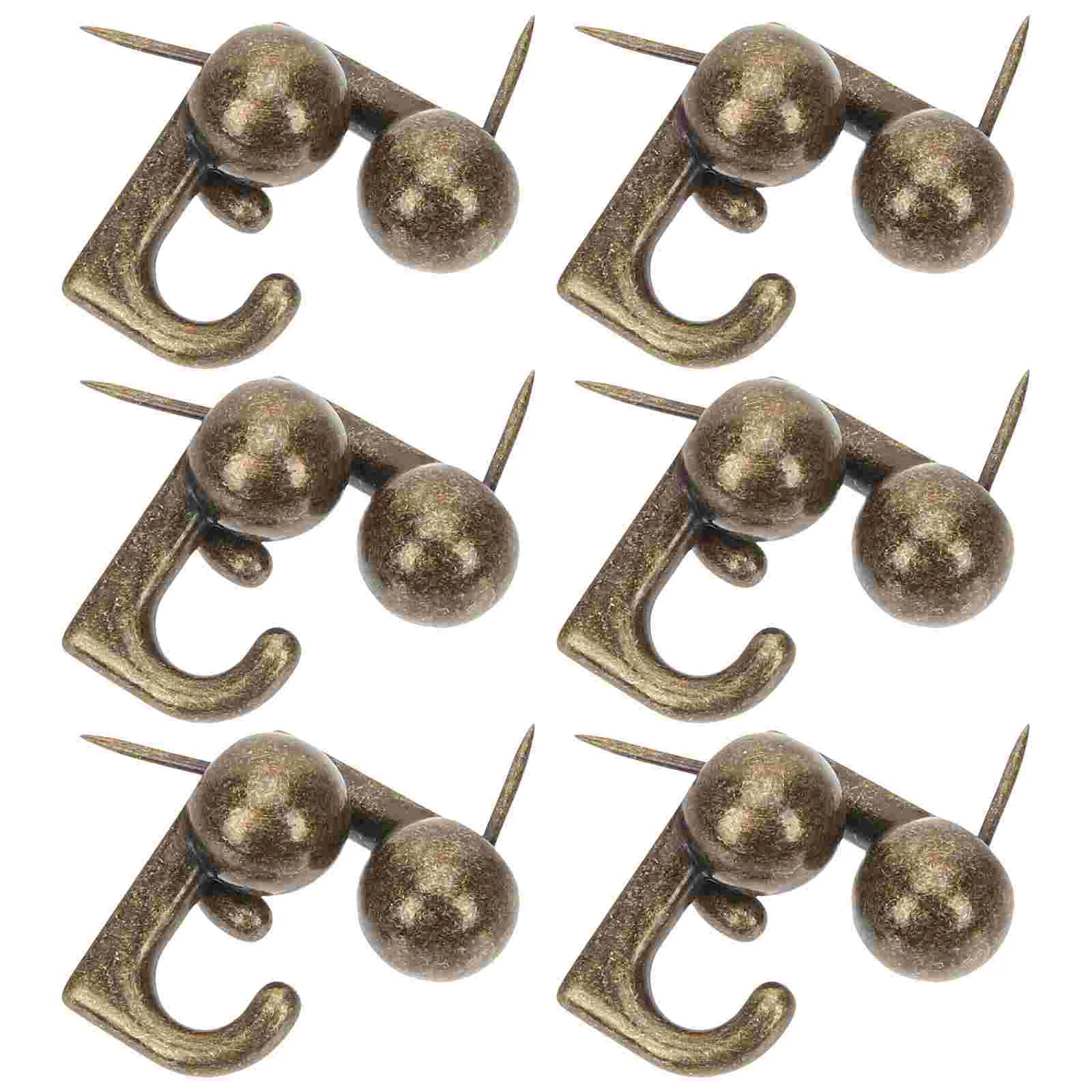 

30 Pcs Metal Hook Nail Picture Hanging Hooks Thumb Tack Hanger Key Board Pin Hanger Zinc Alloy Photo Pin Hook Wall Pin