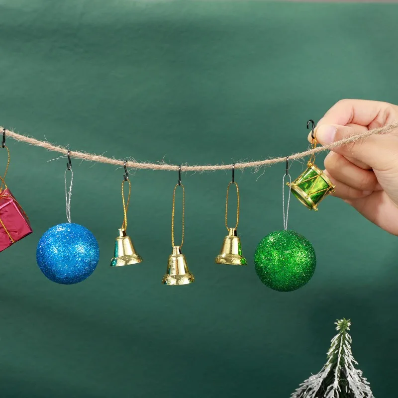 Черные металлические S-образные крючки 14 мм для декоративных подвесок