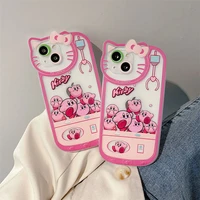 sanrio hello kitty cartoon cute kt lens phone cases for iphone 13 12 11 pro max xr xs max x shockproof soft shell y2k girl gift