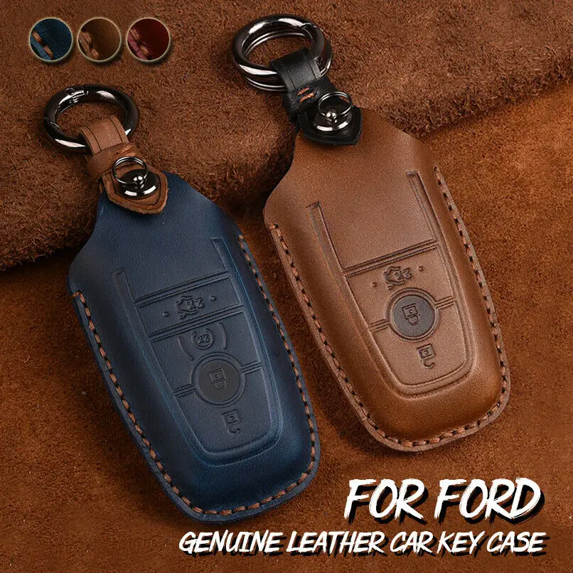 

Кожаный чехол-брелок для ключей Ford Fusion Mustang F150 250