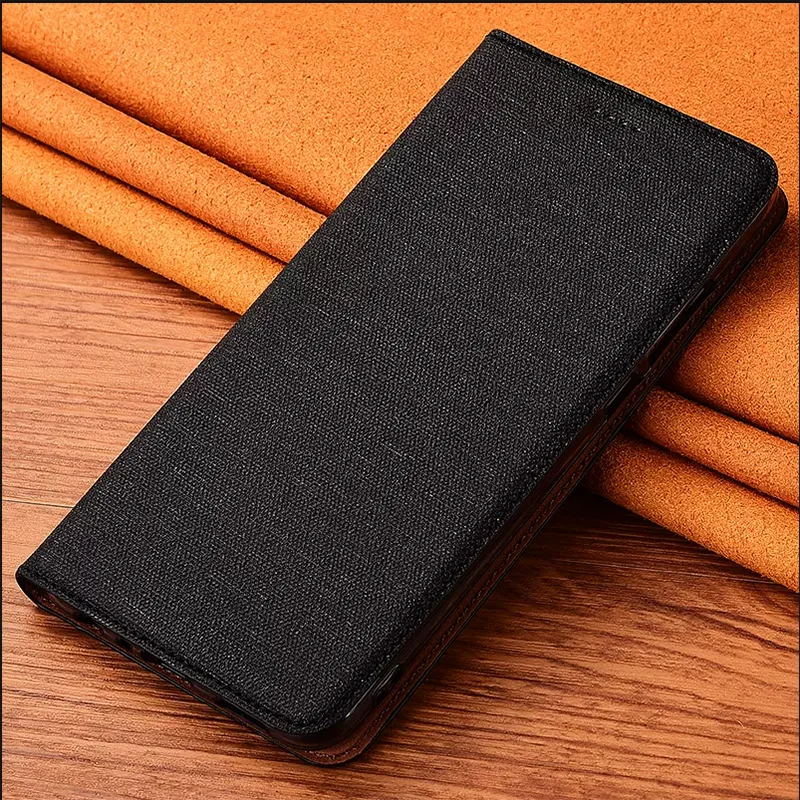 

Solid Color Cotton Leather Flip Case For Samsung Galaxy A54 A34 A04 A04e A04S A14 A13 A24 5G 4G Stand Function Phone Cover