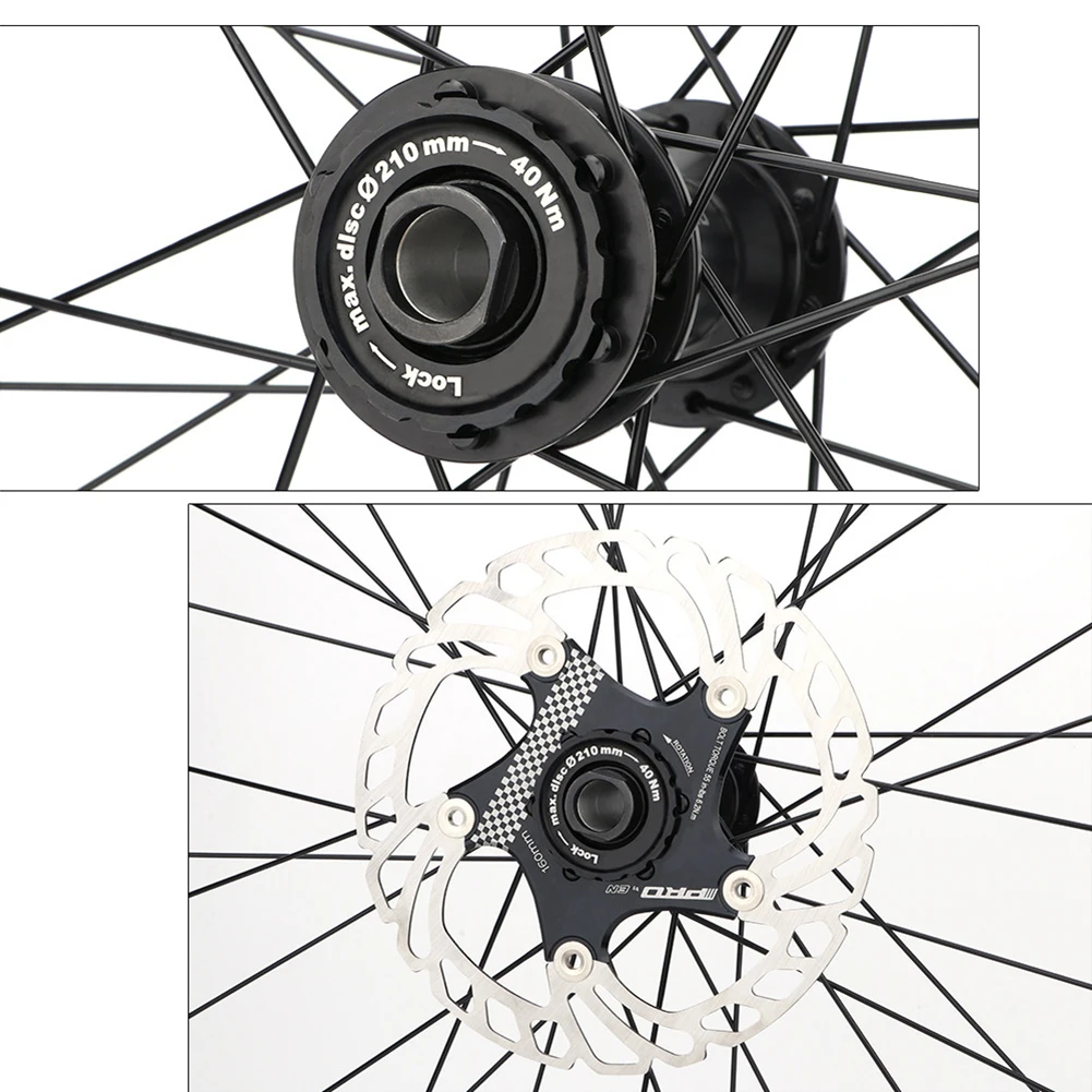 

MTB Bike Center Lock Disc Cover 9/12/15mm Bicycle Brake Disc Rotor Aluminum Alloy Kit To 6 Hole Adapter Cycling Spare Parts