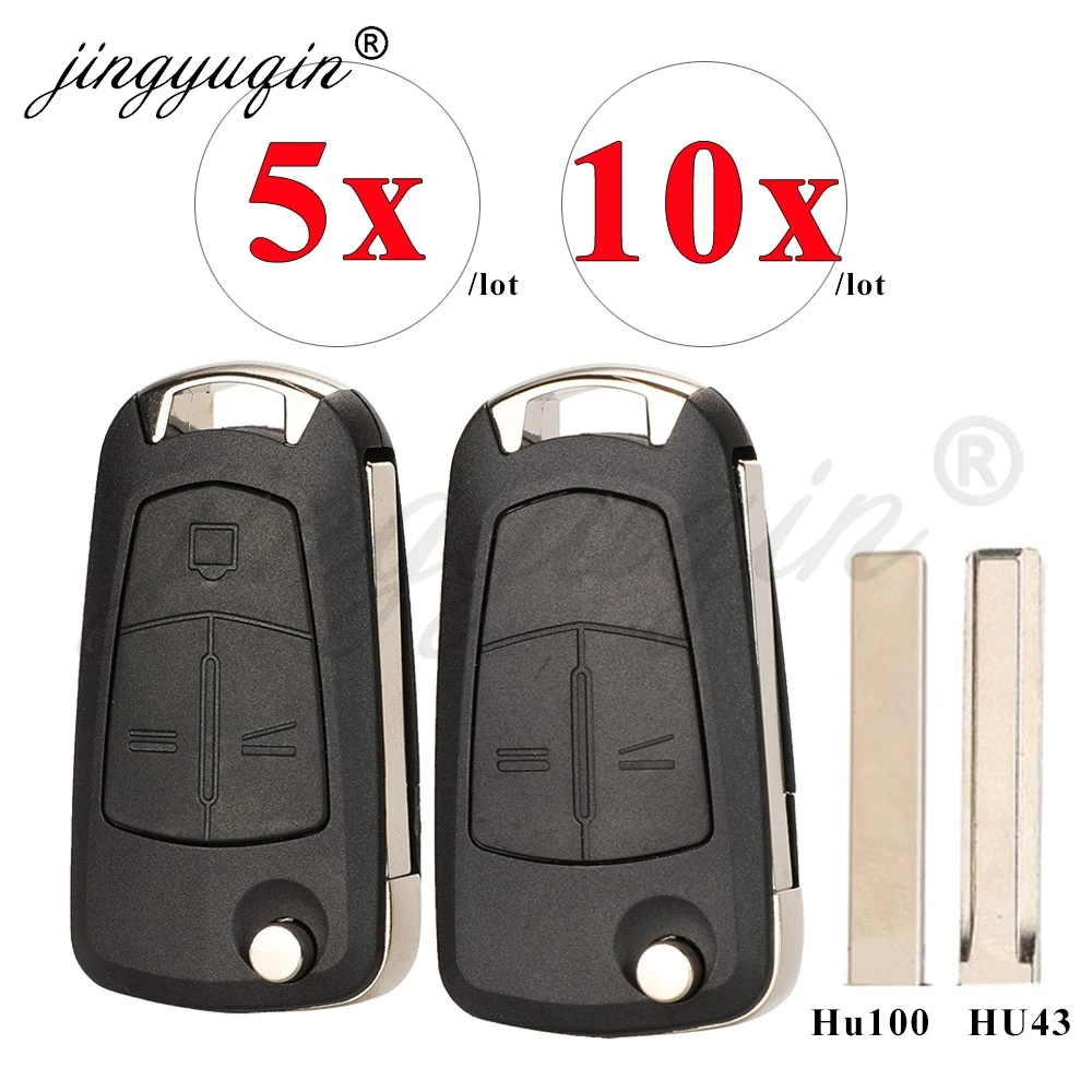 

Корпус Выкидного Ключа Jingyuqin HU43/HU100 Для Vauxhall Opel Astra H Corsa D Vectra C Zafira Signum Tigra Meriva, 2/3 Кнопки