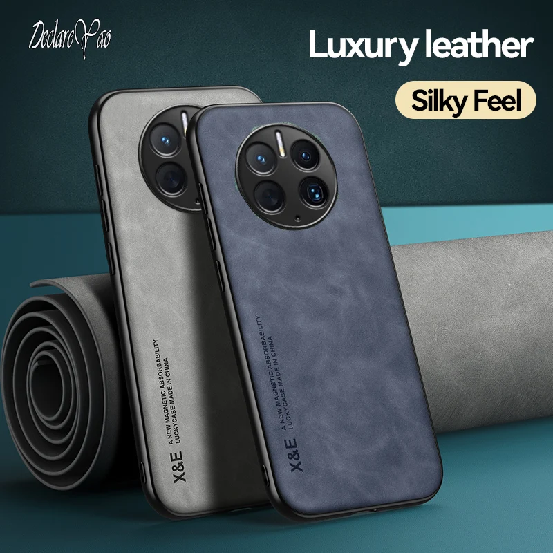 Чехлы для Huawei Mate 20 30 40 50 металлический тонкий чехол Pro чехлы жесткая кожаная