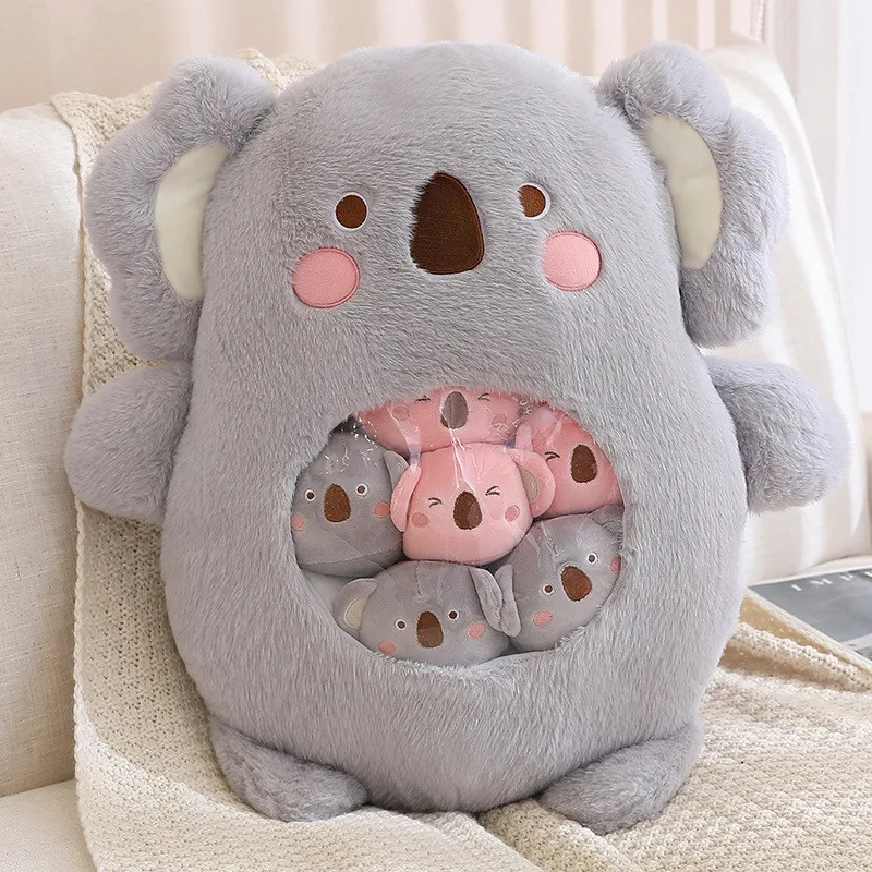 

Koala Snack Pillow Plush Toy Soft Throw Pillow Stuffed Animal Toys Creatives Pudding Plushies Room Decor Gifts for Girls