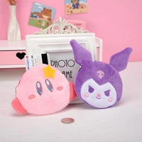10cm kawaii cartoon kirby plush toy japanes ins kuromi star kirby pc dog cute coin earphone bag pendant for girls birthday gifts