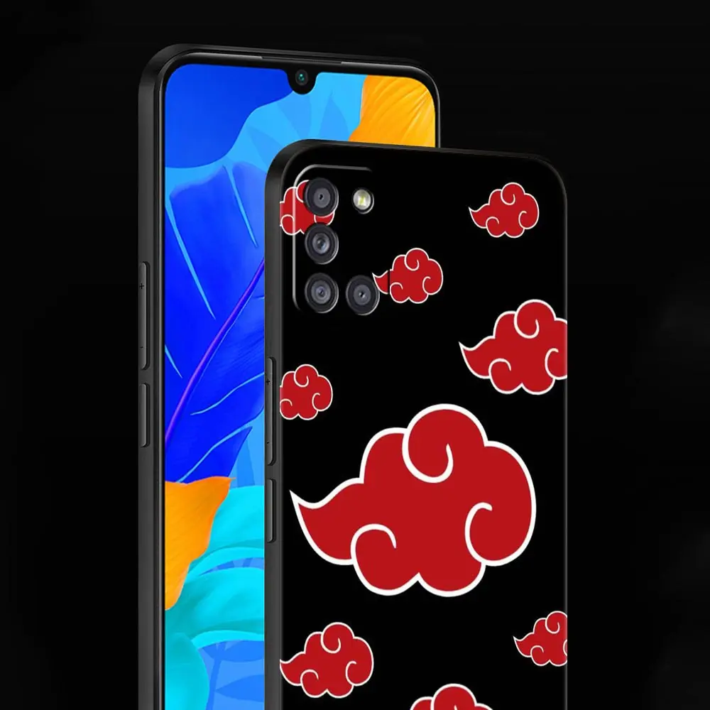 Аниме Чехол Akatsuki Naruto для телефона Samsung Galaxy A51 A52 A50 A71 A72 A21s A10 A70 A30 A31 A20e A20s A10s мягкий