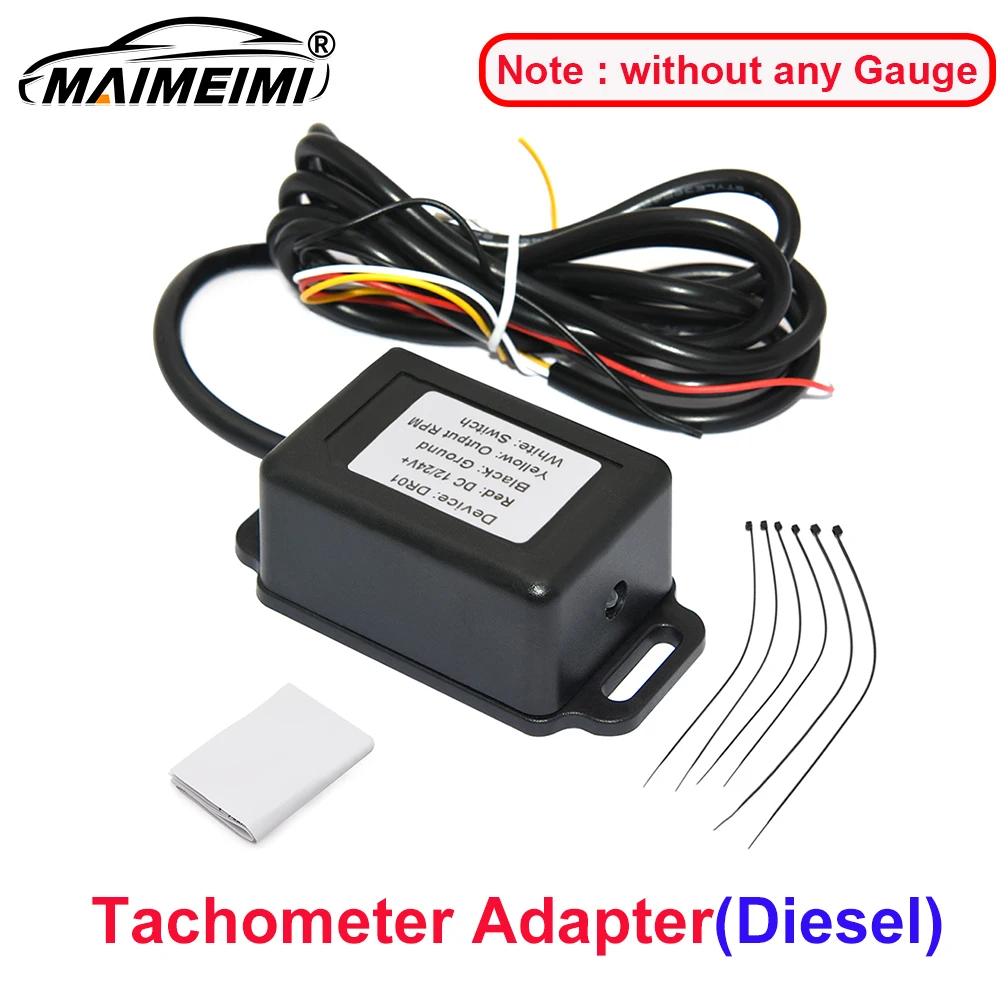 Датчик сигнала об/мин двигателя, адаптер тахометра для дизельных бензолей, датчик скорости вращения двигателя, датчик оборотов для автомобиля, тахометр