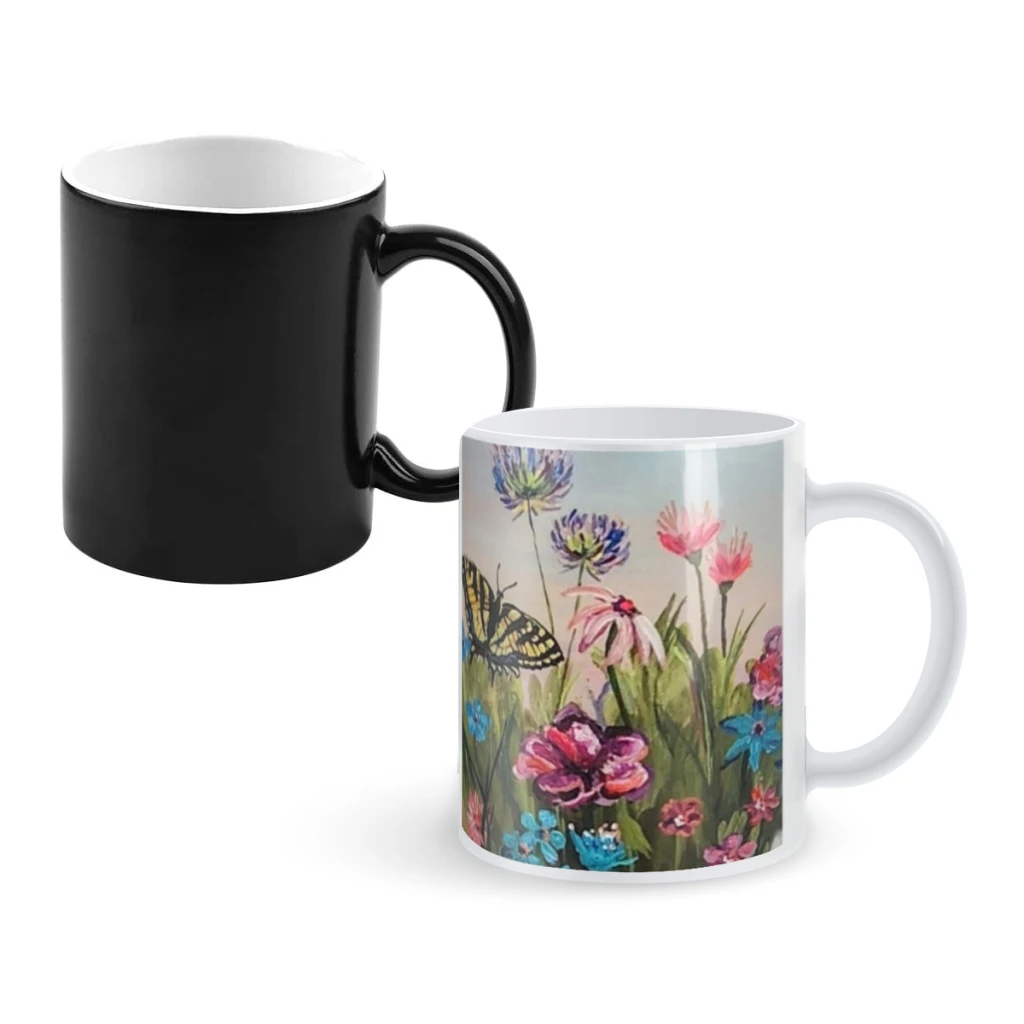 1 шт. 11 унций кружка для кофе меняющая цвет чашка чая с молоком изолированная