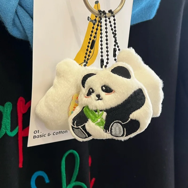 Мультяшная плюшевая кукла Kawaii подвеска в виде панды бамбуковая гигантская панда