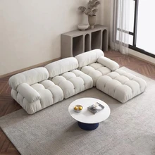 가구 영감을 받은 모던 소파 콤비네이션, 럭셔리 유연한 원단 모듈, 미니멀리스트 스타일, 편안한 거실 소파