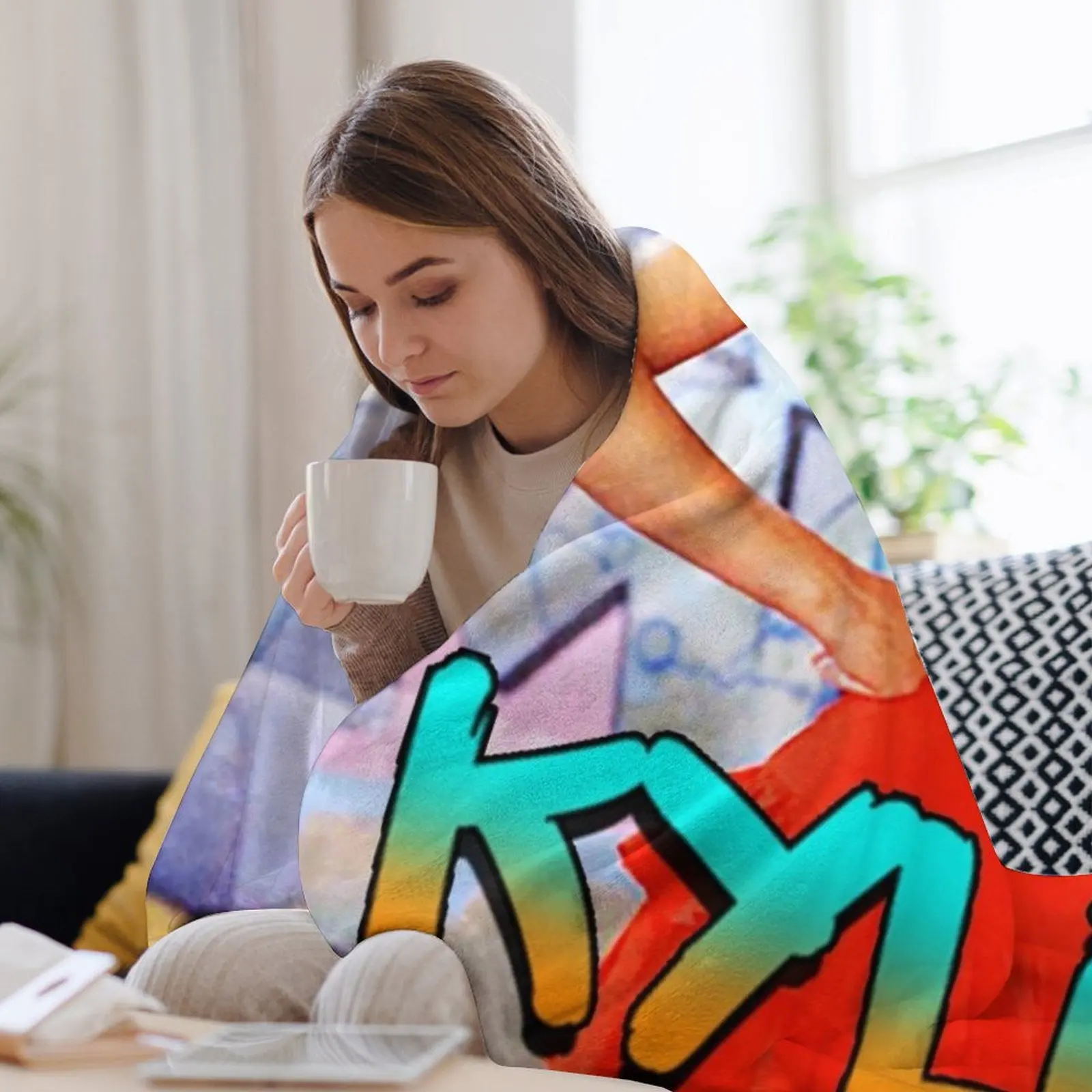 Одеяло в стиле ретро Kylie Minogue одеяла для детского Хэллоуина тонкие плед на диван