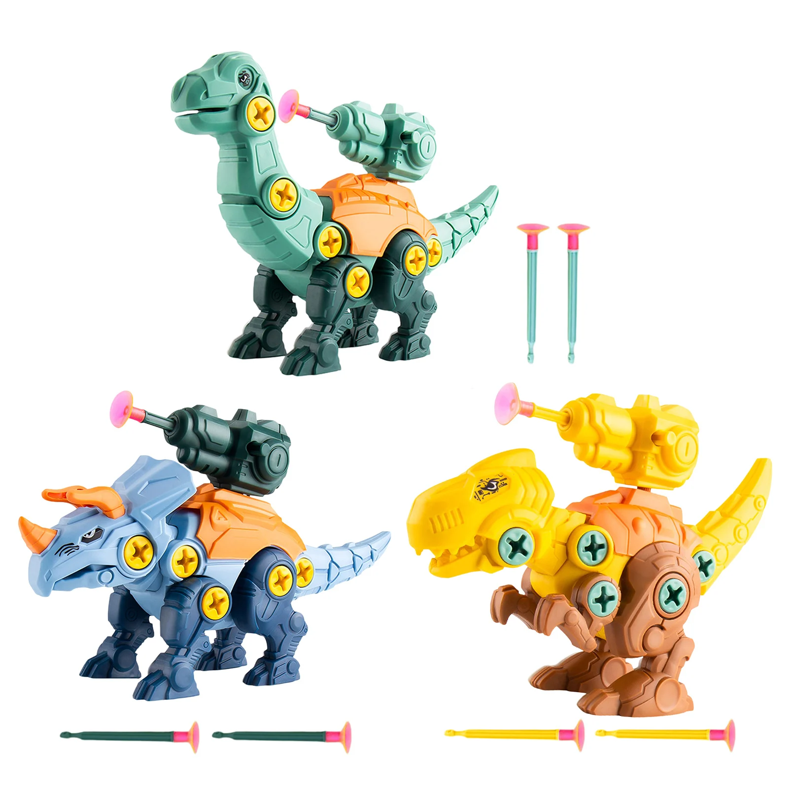 Конструктор динозавр Обучающие кирпичи со стеблями игрушки подарок на день